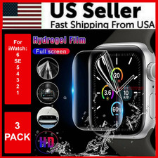 3PC TPU Hydrogel Screen Protector For Apple Watch Series 1/2/3/4/5/6/7 38/41/42