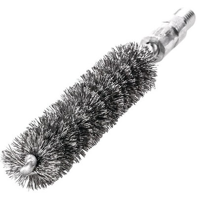 Rohrbürste L.115mm D18mm Stahldraht gewellt Besatz-L.80mm LESSMANN Fittingbürste