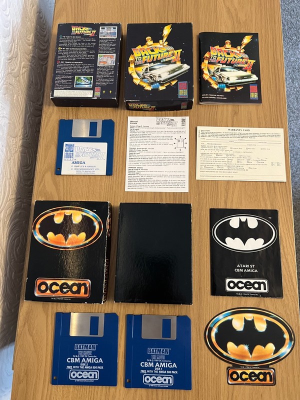 2 x Amiga Boxed Vintage Games - Both Untested -👽Retro Gift Idea👽