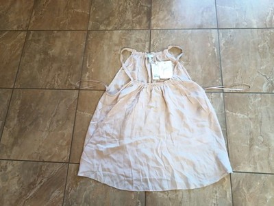 NWT Joie Silk Cream Galaxite Tank Garden Rose Women XS NEW