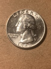 1963 D Washington Quarter - BU - As Shown! (#1337)