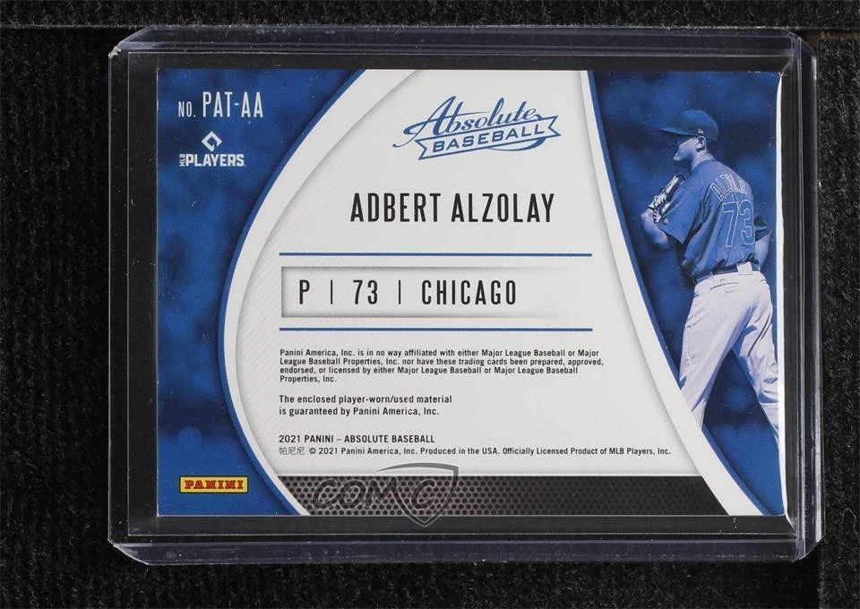 2021 Panini Absolute Patch /99 Adbert Alzolay #PAT-AA Patch - Image 2 of 2