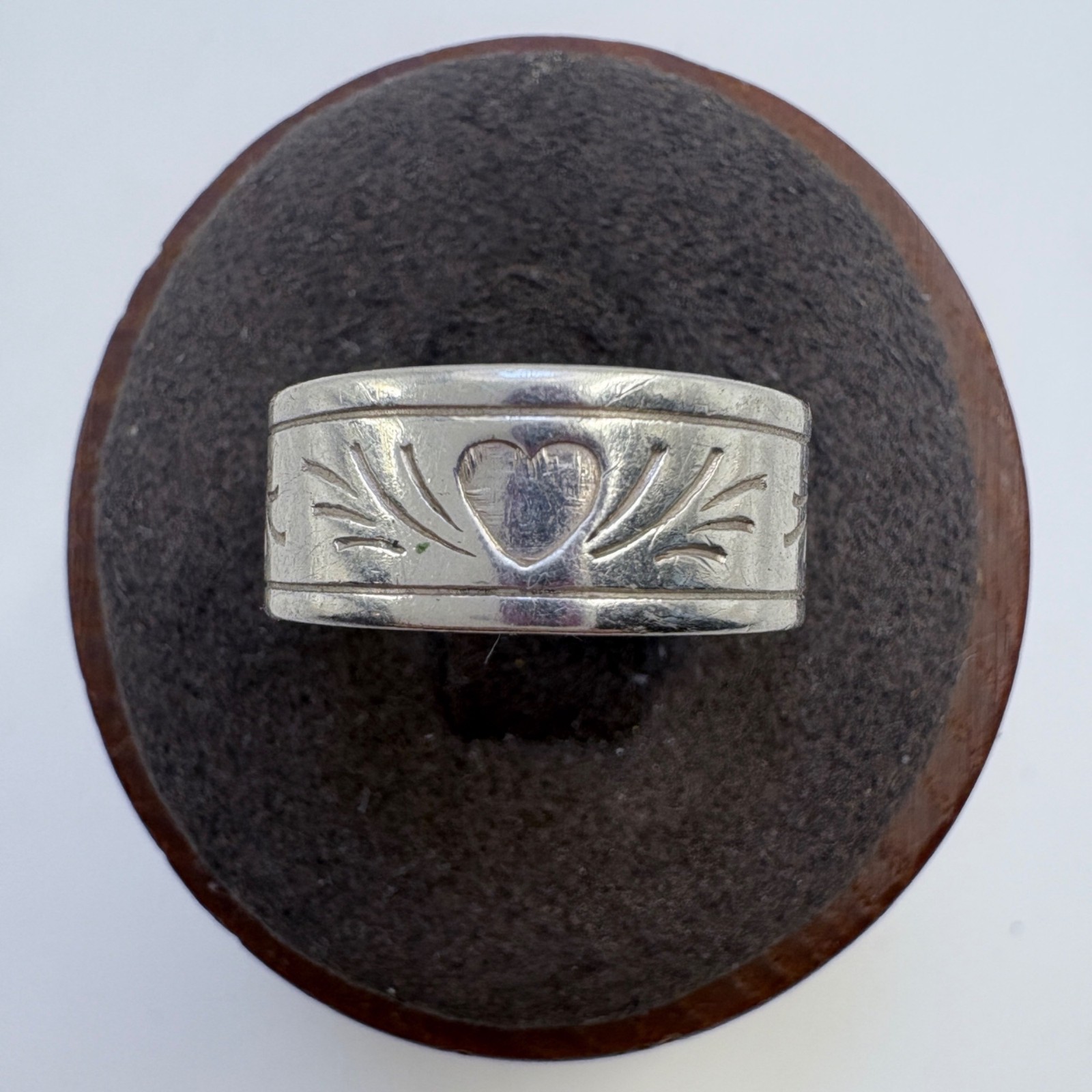 VTG Solid Sterling Silver 925 Open Back Adjustabl… - image 1