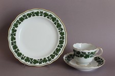 Meissen Weinlaub Goldrand Kaffeegedeck Kaffeetasse mit Untertasse Teller 1.Wahl