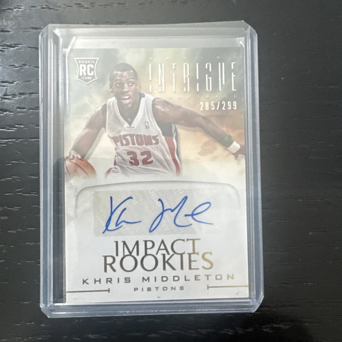 Panini Khris Middleton Basketball Autographed Sports Trading Cards