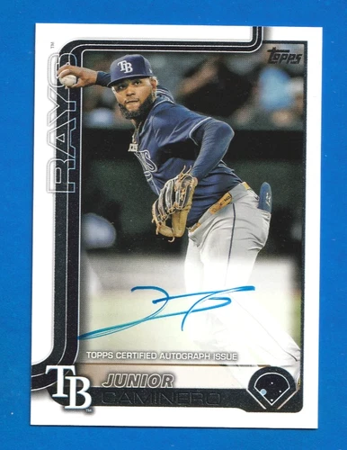 2025 Topps Series 2 JUNIOR CAMINERO AUTO HARD SIGNED #477