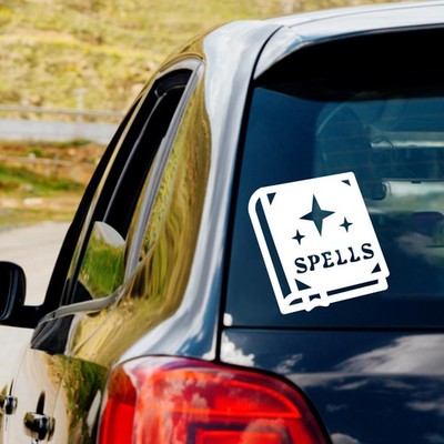 Magic Spell Book Vinyl Decal Sticker Car Truck Window Laptop Water Bottle Mug