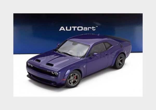 AUTOart 71768 Dodge Challenger SRT Super Stock Coupe 2023 - Lila - 1/18-image