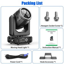 250W Moving Head Light DMX RGB LED 18Prism 14 1 Gobo Rainbow Effect Stage