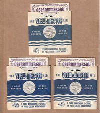 Set of vintage View-Master reels and booklets Passion Play Oberammergau Germany