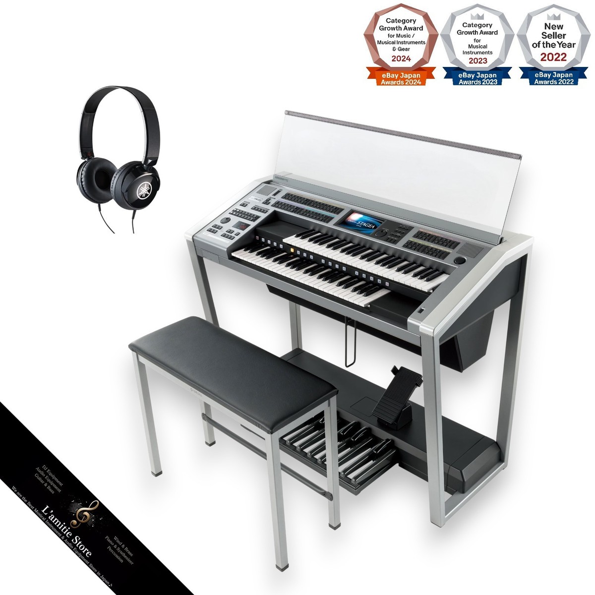 YAMAHA Electone STAGEA Standard Model ELS-02 ELS02 AWM Sound AEM