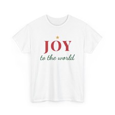 Joy to the World Christmas Shirt Holiday Xmas Family Winter Tee Unisex Gildan