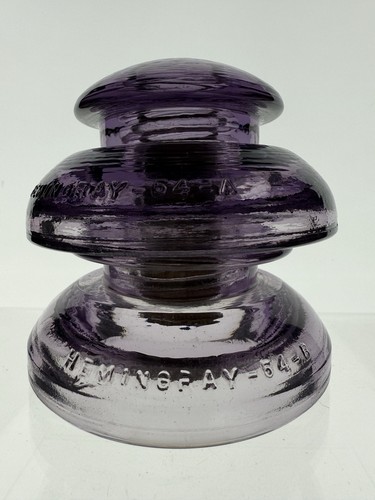 CD 194/195 (010) Hemingray Glass Insulator In Purple