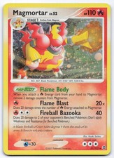 Magmortar 31/132 Secret Wonders Holo Rare Pokemon Card LP Silvering