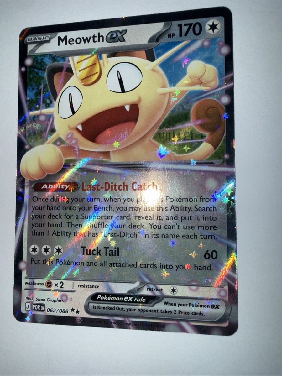Meowth ex 062/088 Me03: Perfect Order Holo | eBay