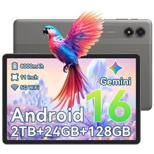 TABWEE T50 Android 16 AI Tablet 11 Inch 24GB 128GB 8000mAh 5G WiFi Dual Camera