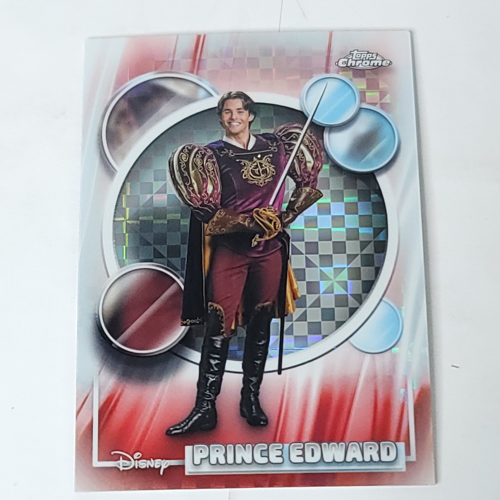 Prince Edward 2026 Topps Chrome Disney X-Fractor Checker #159