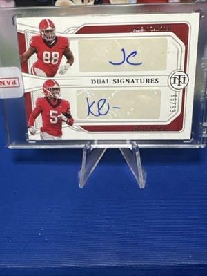 2023 Panini National Treasures Collegiate Jalen Carter Kelee Ringo Auto 66/99 