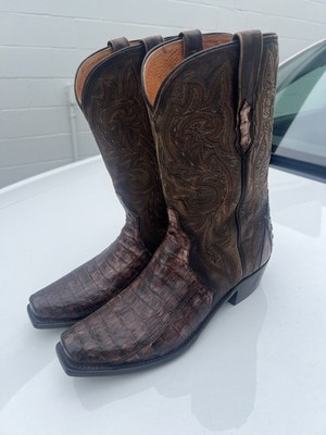 Lucchese Men's 6 Toe Cowboy Boots Caiman 12D RARE