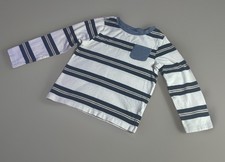 Tommy Bahama Shirt White/blue Striped Long Sleeve Pocket Kids / Boys Size US 5T