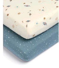Image of Mamas And Papas Cotbed Sheets In Planets