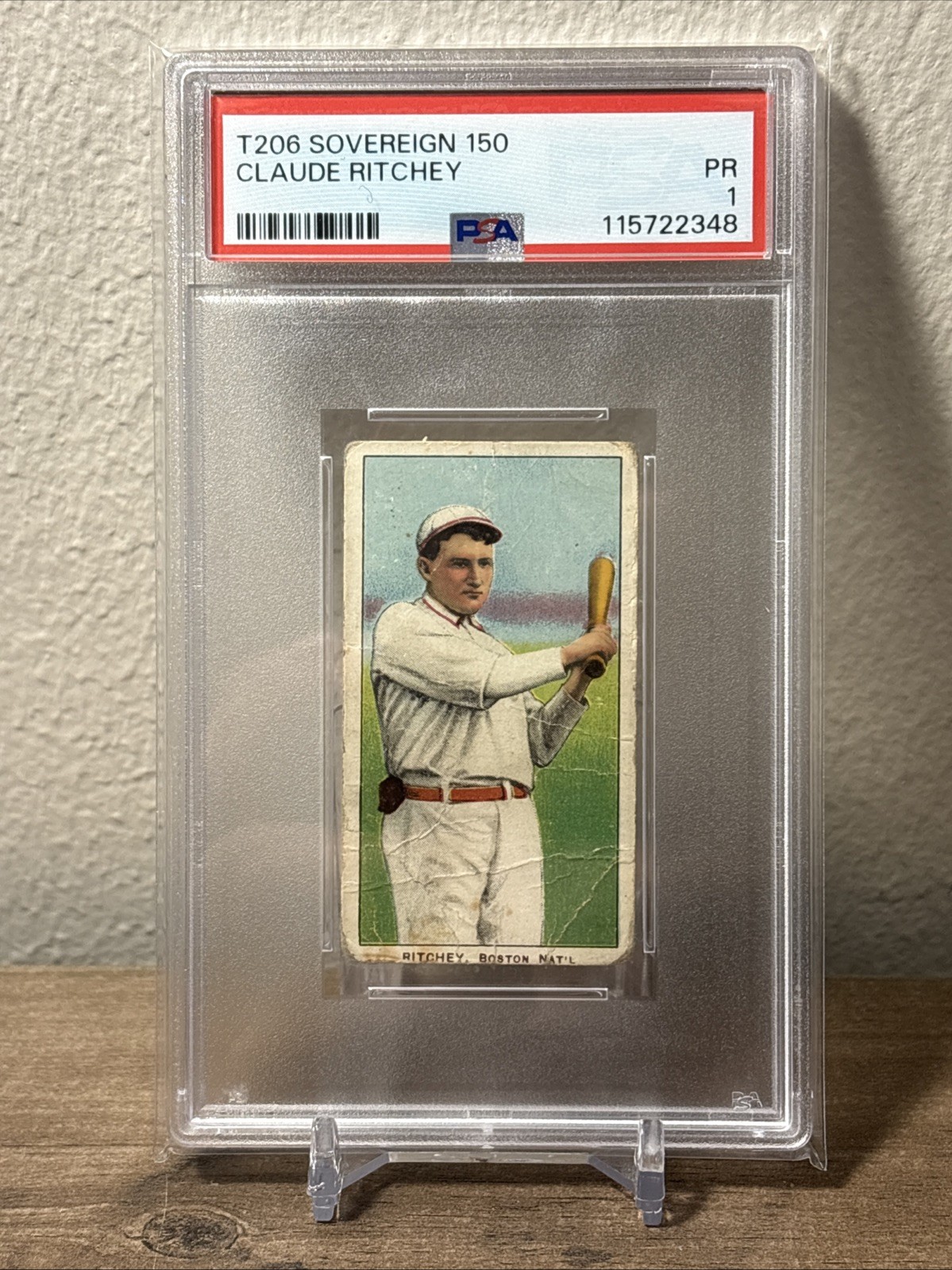 1909-11 T206 Sovereign Claude Ritchey PSA 1