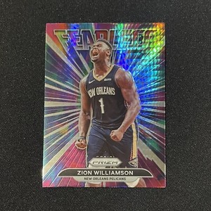 2021-22 Panini Prizm Zion Williamson Fearless Hyper Prizm #1 NOLA Pelicans