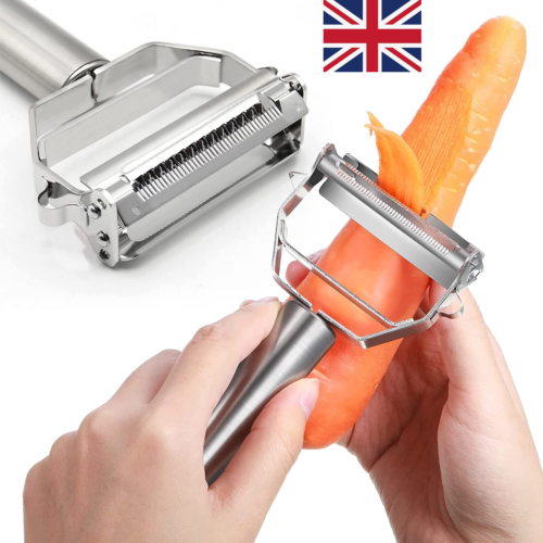 Stainless Steel Potato Julienne Peeler Carrot Grater Fruit Vegetable Cutter Tool - Picture 1 of 12