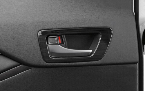 Borde de marco de manija 4 piezas negro titanio para Toyota Highlander 2014-2019 puerta interior - Imagen 4 de 5