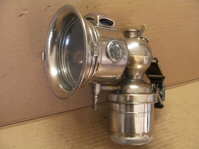 MILLER Scheinwerfer Mod. Carbo, Hartmetall/Acetylen, Anfang 1900, für historische Fahrräder