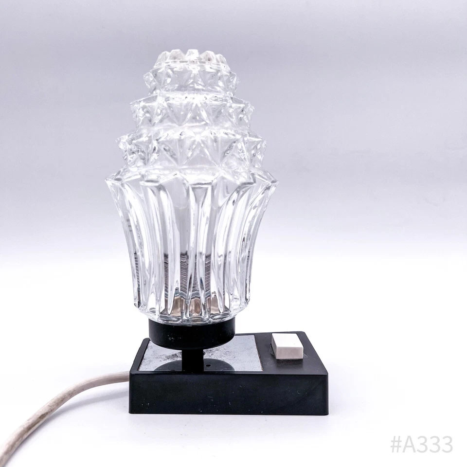 Vintage Besigheimer Leuchten Kristall Nachttischlampe Tischleuchte 60W | 20cm - Bild 4 von 4