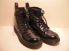 EUC DR Doc Martens 1460J Black Cosmic Glitter Boots Eu Size 36, Womens 5 Mens 4