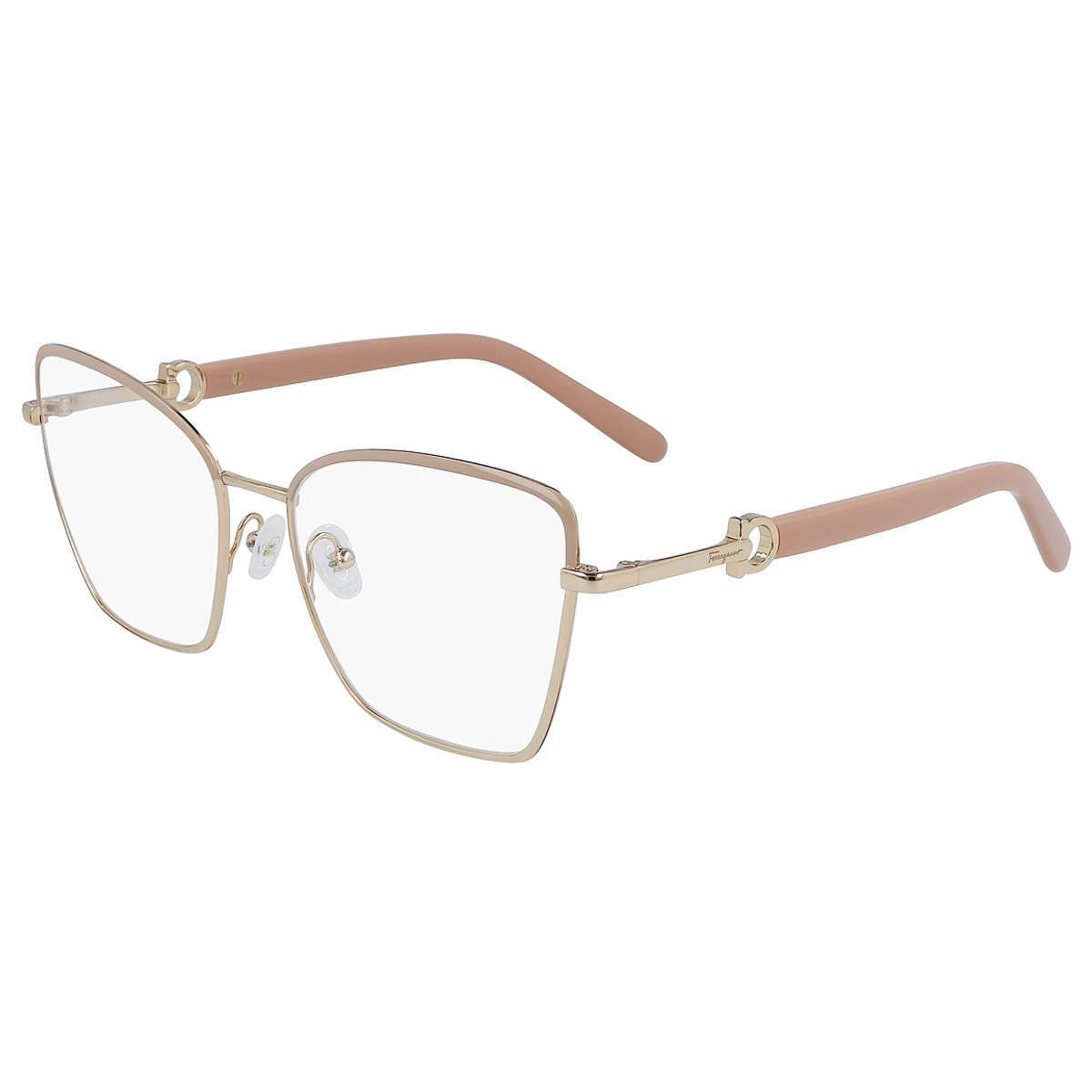 Salvatore Ferragamo SF2240 Eyeglasses Rose Gold Metal Cat-Eye Opticontacts.com -- Salvatore Ferragamo SF2240 main image 2