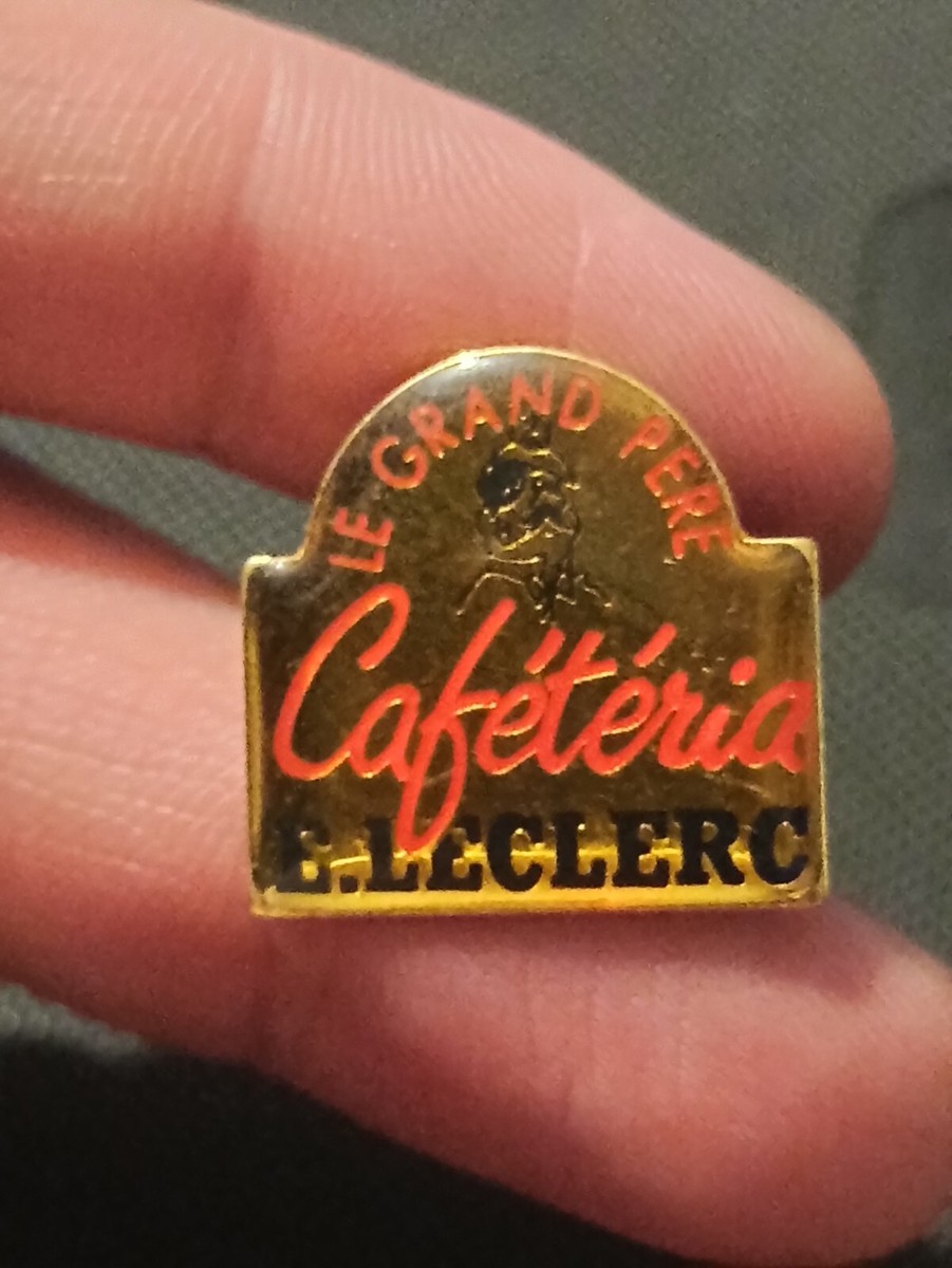 PINS PIN'S PIN LE CAFÉ GRAND PÈRE CAFÉTÉRIA LECLERC PUB RARE