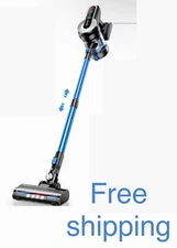Roanow Cordless Vacuum Cleaner Bare Floor Carpet Brushroll LED Marsvac S1 Blue