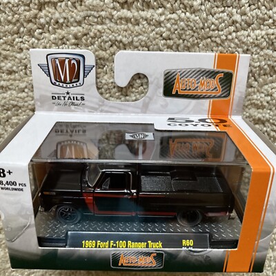 2021 M2 Machines 1969 FORD F-100 RANGER TRUCK BLACK R60 New | eBay