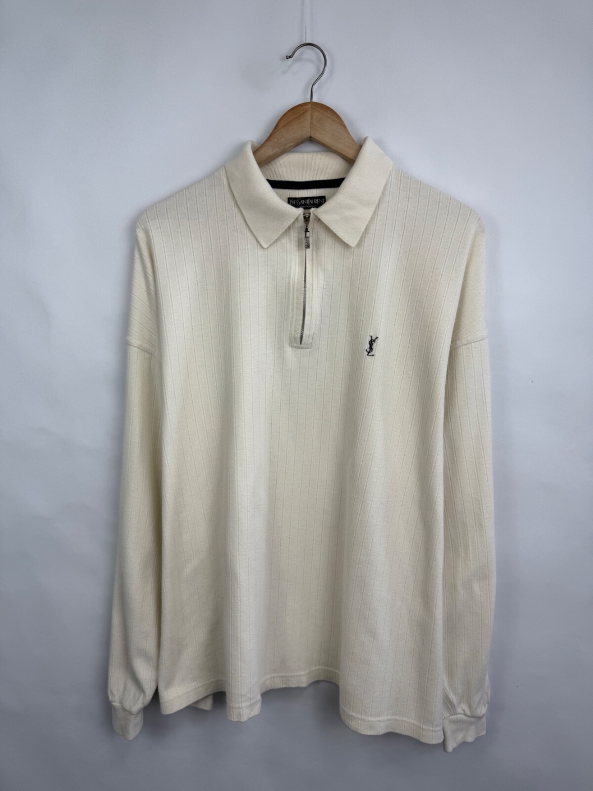 Polo YSL Yves Saint Laurent vintage anni 90 rara taglia XXL colore beige