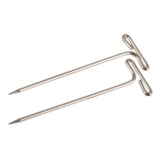 KnitPro T-Pins x 50 - Heavy Duty Rust Resistant Silver Col  Lace Blocking