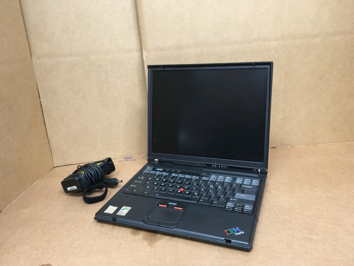 IBM THINKPAD T41 Vintage Laptop 1.60GHz 512MB RAM 80GB HDD WINDOWS