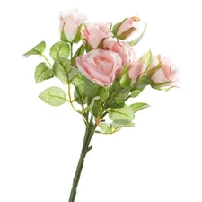 Factory Direct Craft Pink Artificial Rose Spray