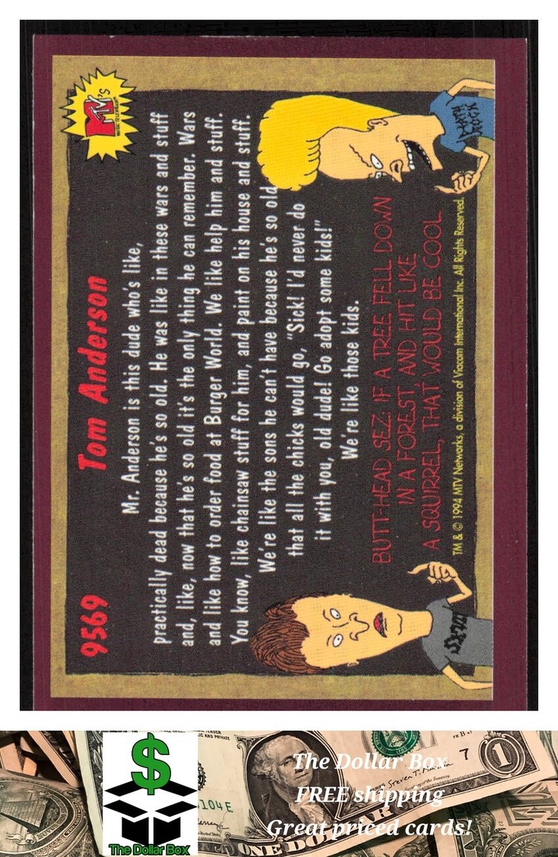 1994 Ultra Beavis and Butt-Head #9569 Tom Anderson - | eBay