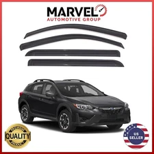 For Subaru Crosstrek 2018-2023 Black Window Visor Rain Guard Deflectors