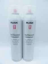 RUSK W8LESS STRONG HOLD HAIRSPRAY 10 OZ (Lot of 2)