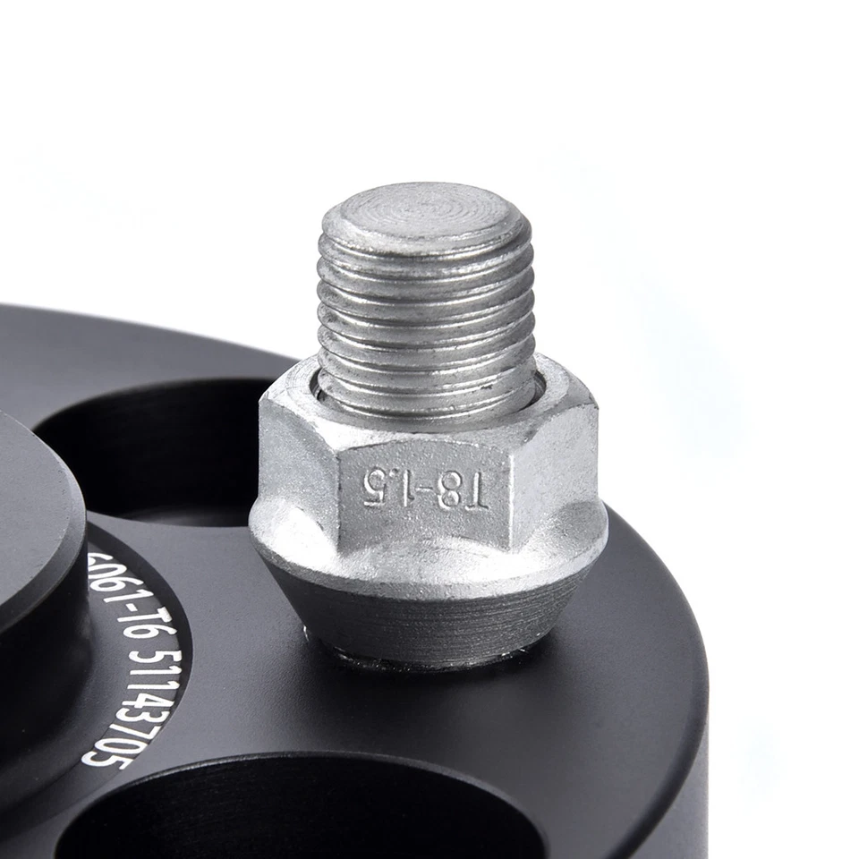 4 espaciadores de rueda centrados en el cubo Ford 30 mm de grosor 5x4,5" 5x114,3 aptos para Mustang 1994-2018 Foto 4 de 4