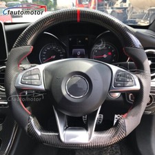 Carbon Fiber Steering Wheel For 2016+ Mercedes-Benz AMG GT C43 C63 E63 S65 W205