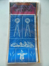Armour Rub N Etch Stencils FARMLAND glass acid etching 20-0429