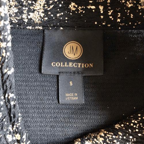 NWOT JM Collection Gold Metallic Print Jacket - Picture 7 of 15