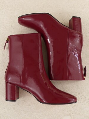 NIB CREW Women's WILLA CRINKLE PATENT LEATHER