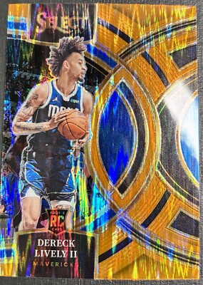 23/24 Panini Select Basketball; Dereck Lively II RC Orange Premier Prizm