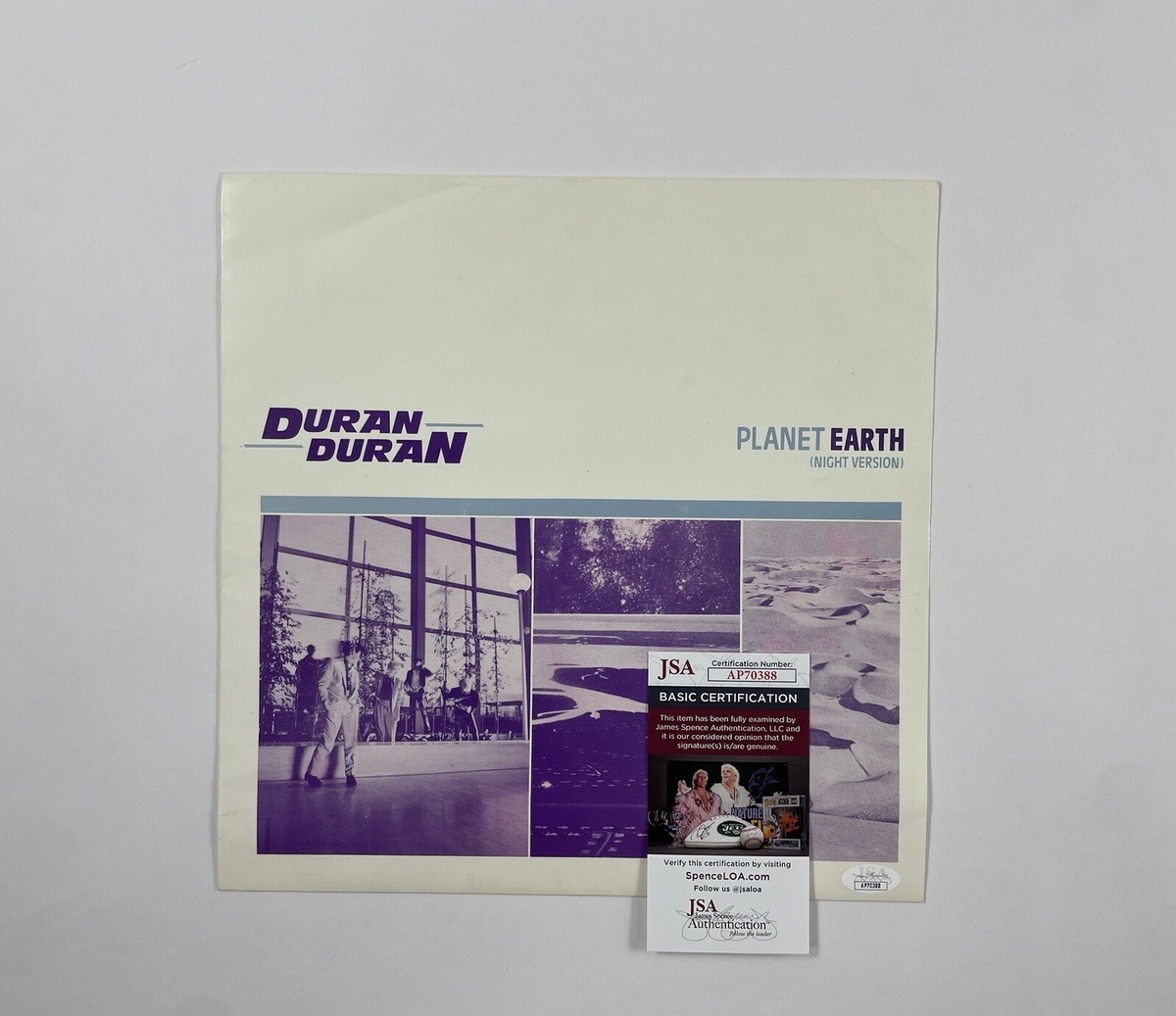 Duran Duran Signed Vinyl Simon Le Bon John Taylor Nick Rhodes